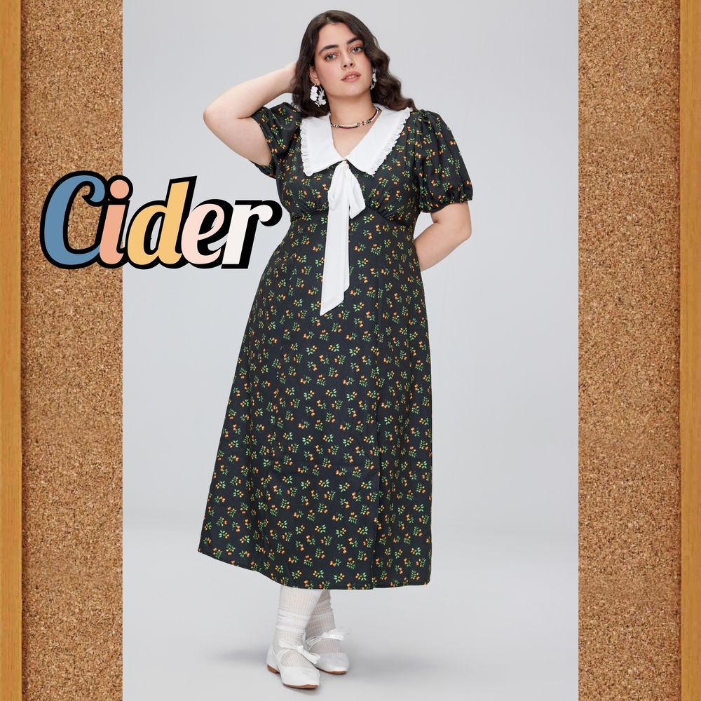 Cider Floral Retro Dress